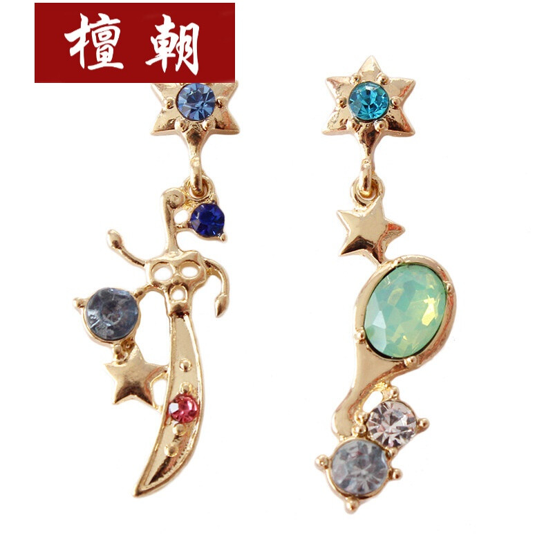 日系美少女戰士系列天海綠耳環 源頭工廠批發，為閨蜜女友甄選珠寶首飾